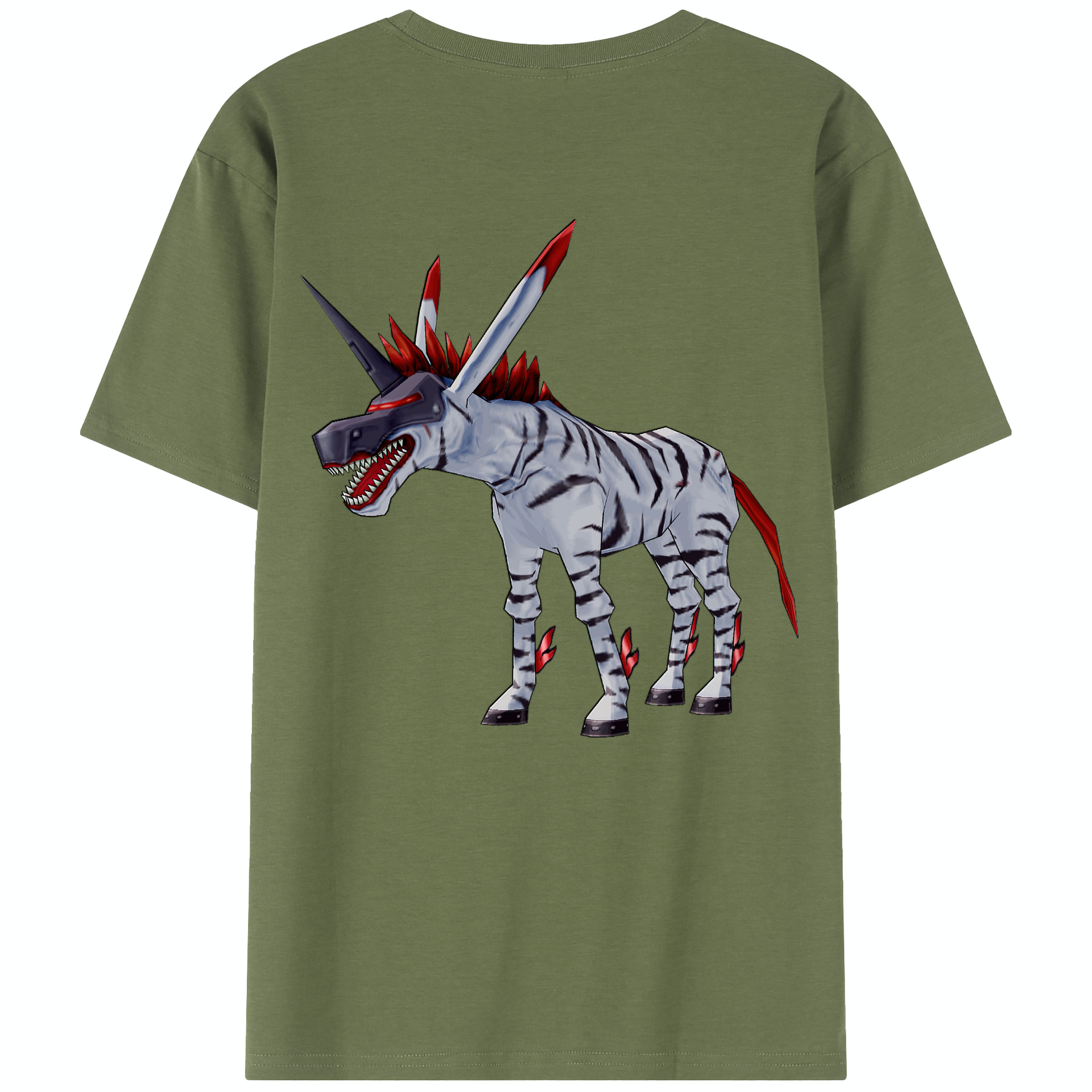 （画像用） Digimon デジタルモンスター/デジモン 綿100％半袖Tシャツ（背面プリント）